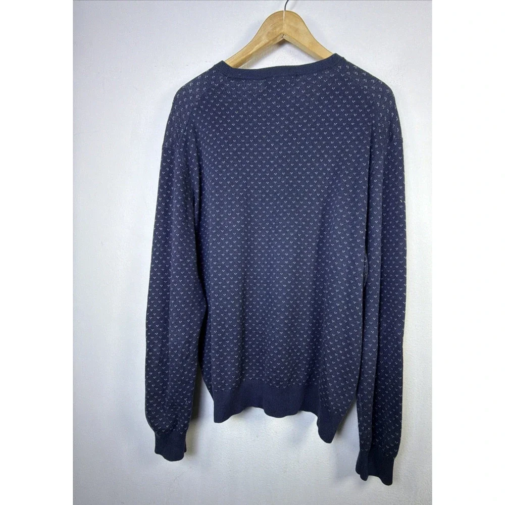 Brooks Brothers mens XL Cotton Cashmere Crewneck Sweater navy quiet luxury